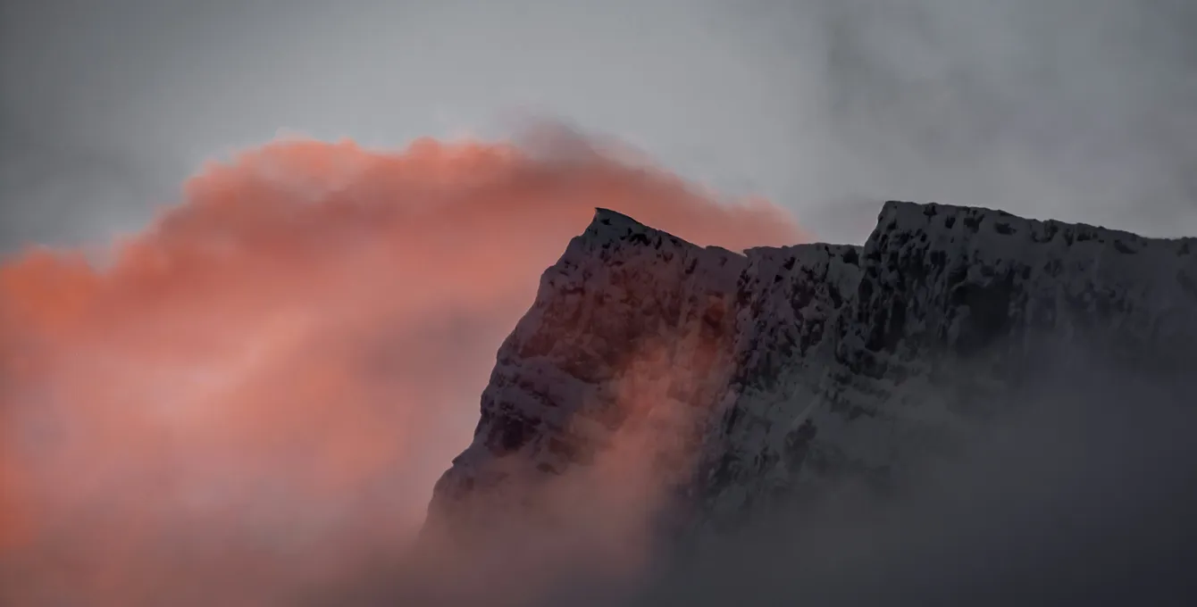 Mountain at sunset
