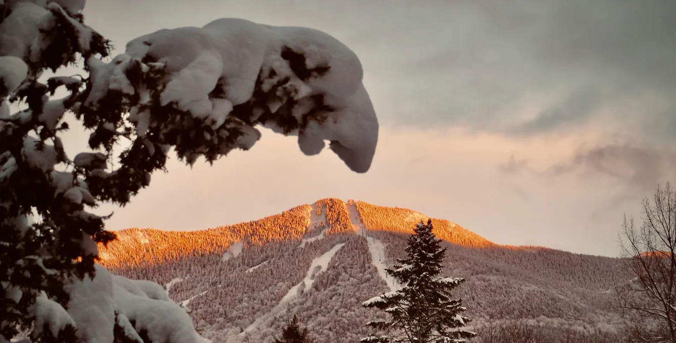 Snowy Vermont mountain