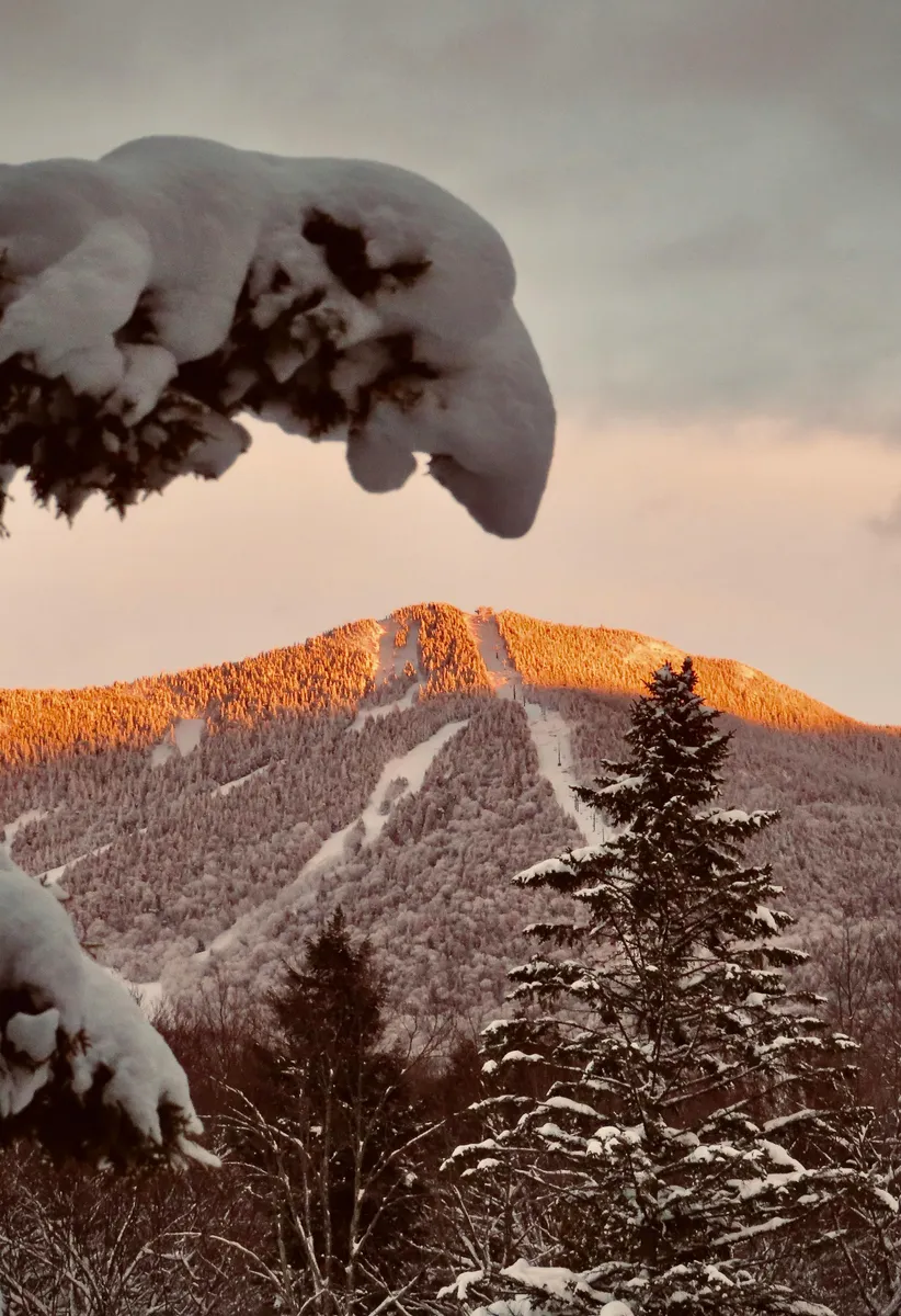 Snowy Vermont mountain